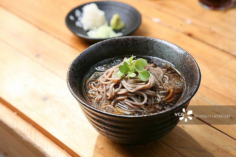 荞麦面，日式料理图片素材