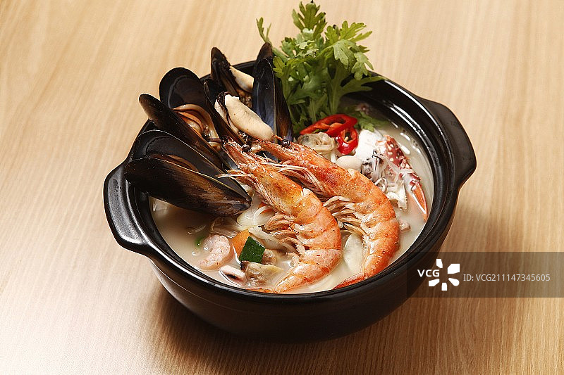 长崎海鲜面汤图片素材