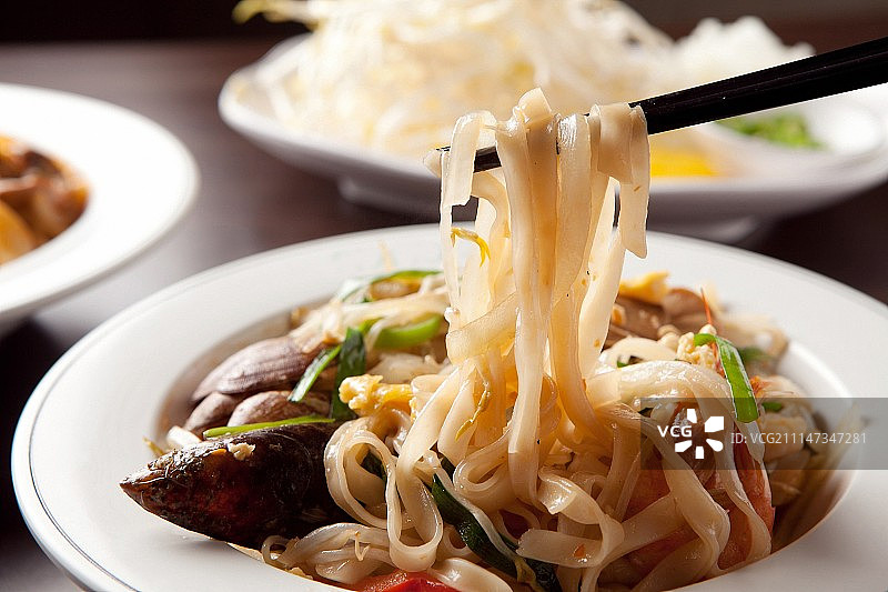 泰式炒面图片素材