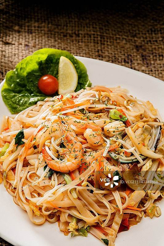 泰式炒面图片素材