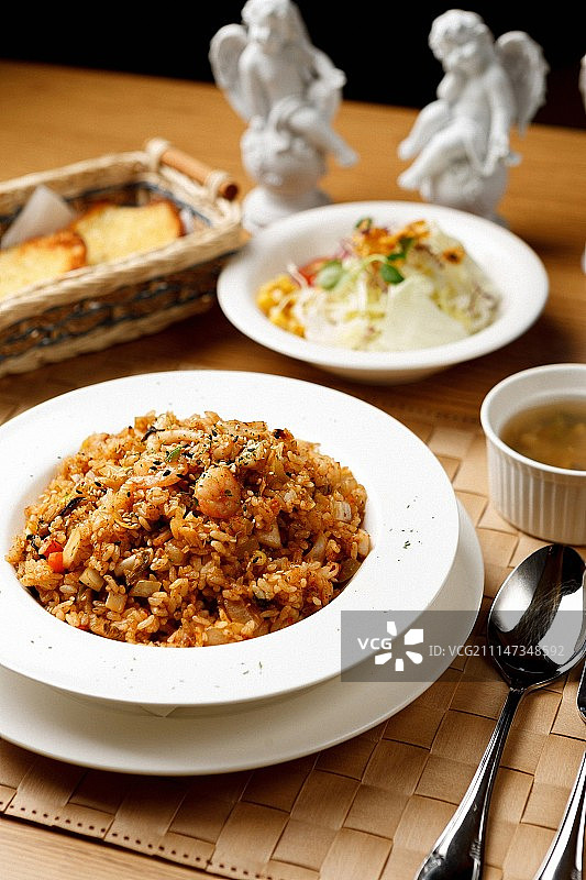 海鲜炒饭图片素材