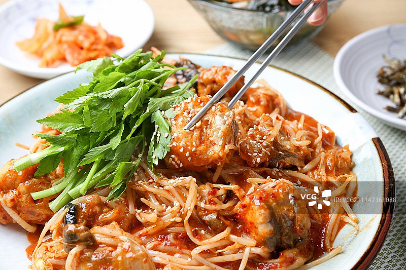 香辣清蒸鳕鱼图片素材