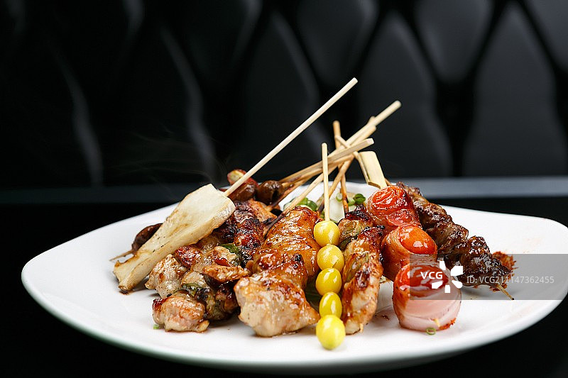 什锦烤串图片素材