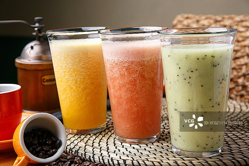 新鲜水果果汁图片素材