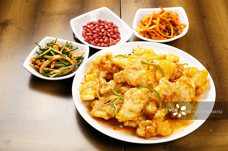 锅包肉，中国美食图片素材