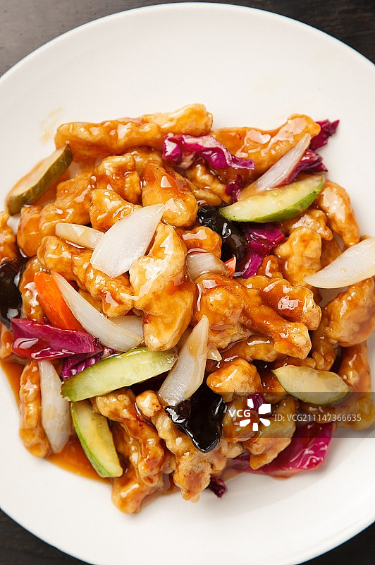 糖醋肉，中国菜图片素材