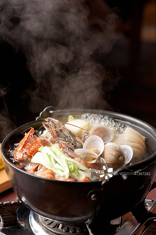 海鲜、日式火锅、日本料理图片素材