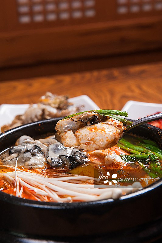 牡蛎豆腐汤图片素材