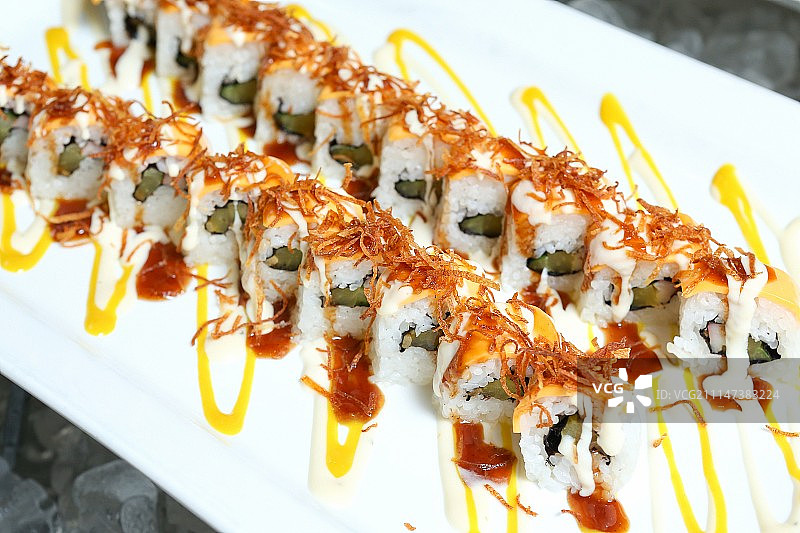 加州卷寿司，日本料理图片素材