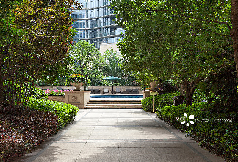 花园通道图片素材