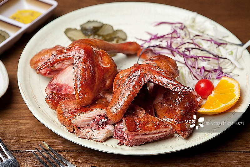 烟熏鸡肉图片素材