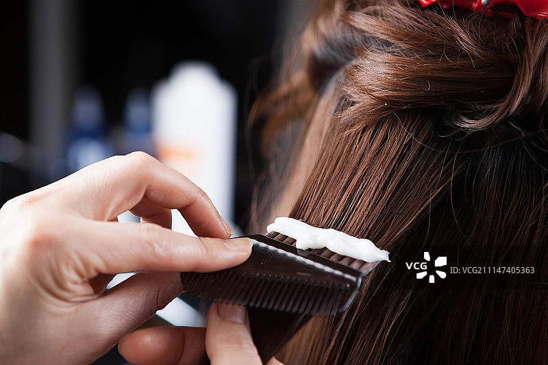 烫,女,头发图片素材