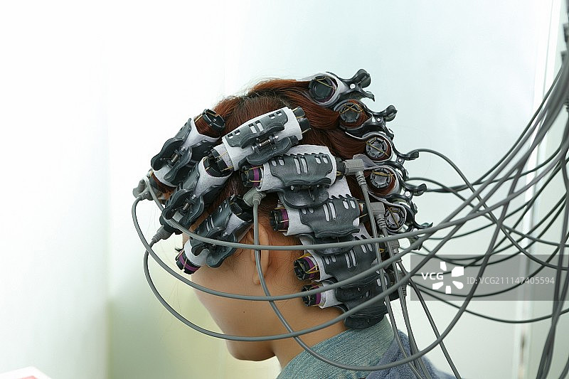 烫,女,头发图片素材