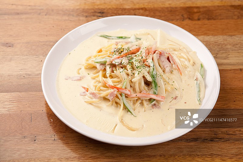 卡邦尼拉酱意大利面图片素材