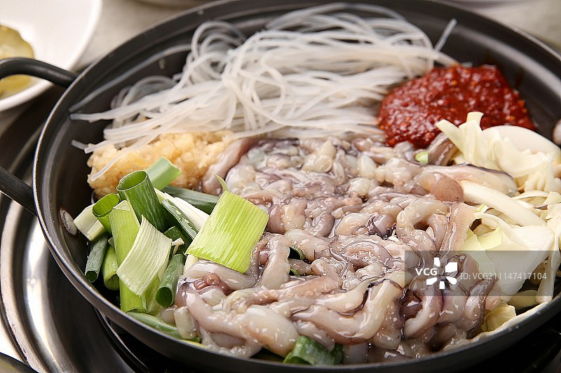 香辣炒小章鱼图片素材