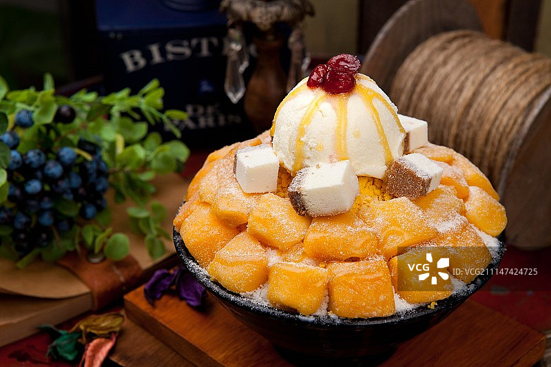 芒果冰沙图片素材