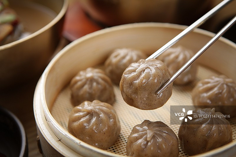 荞麦韩式饺子图片素材