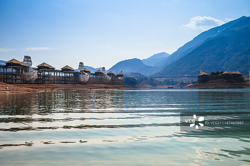 丽水云和湖风光图片素材