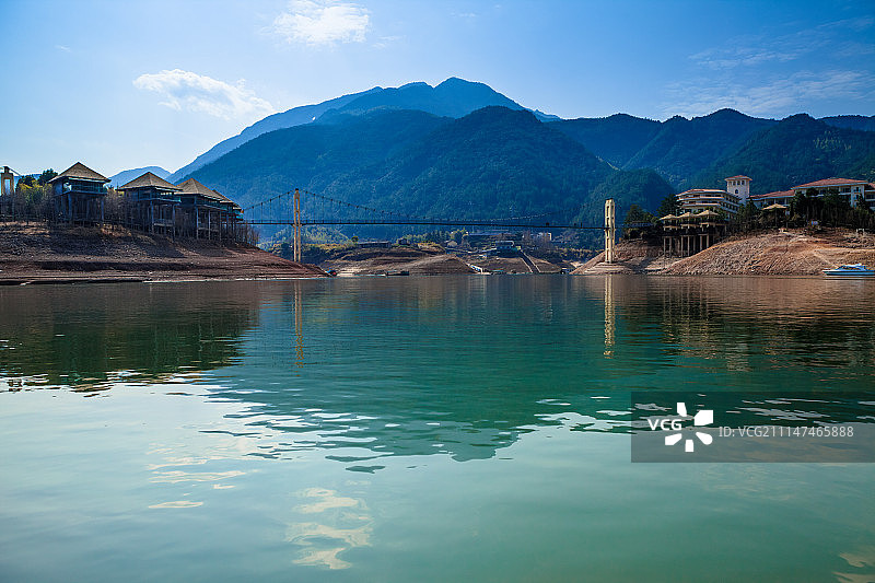 丽水云和湖风光图片素材