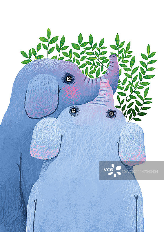 背景分离动物系列组图共3000多幅-象插画系列图片素材