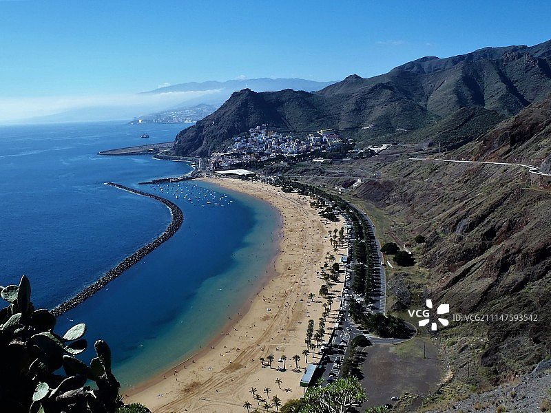 特内里费岛圣安德烈斯和拉斯特雷西塔斯海滩图片素材