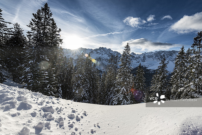 韦特施泰因山脉图片素材