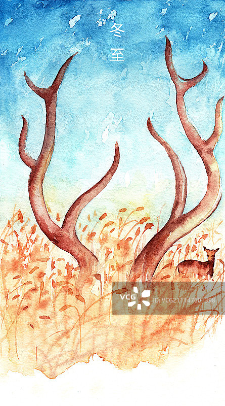 二十四节气——冬至图片素材