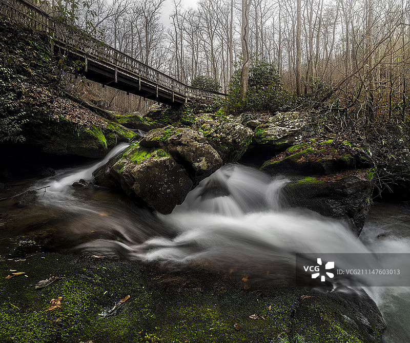 安娜红宝石瀑布全景10图片素材