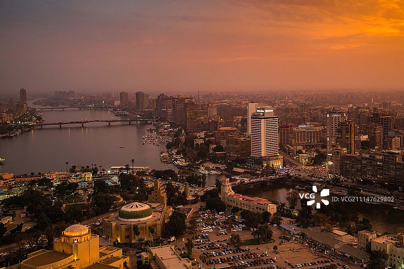 尼罗河夜景图片素材