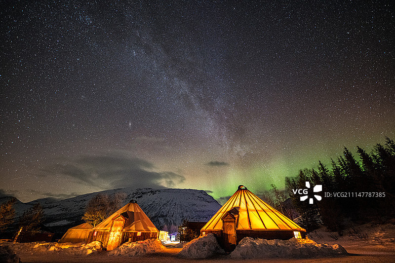 北欧星空图片素材