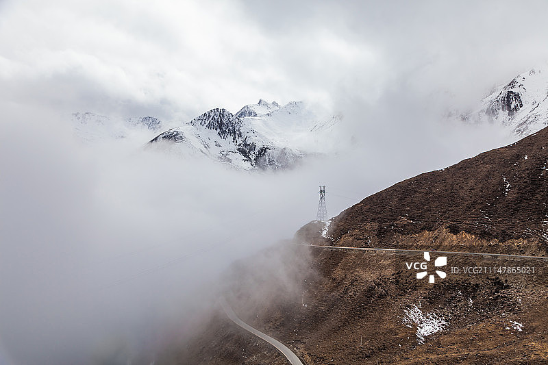 巴郎山风光图片素材