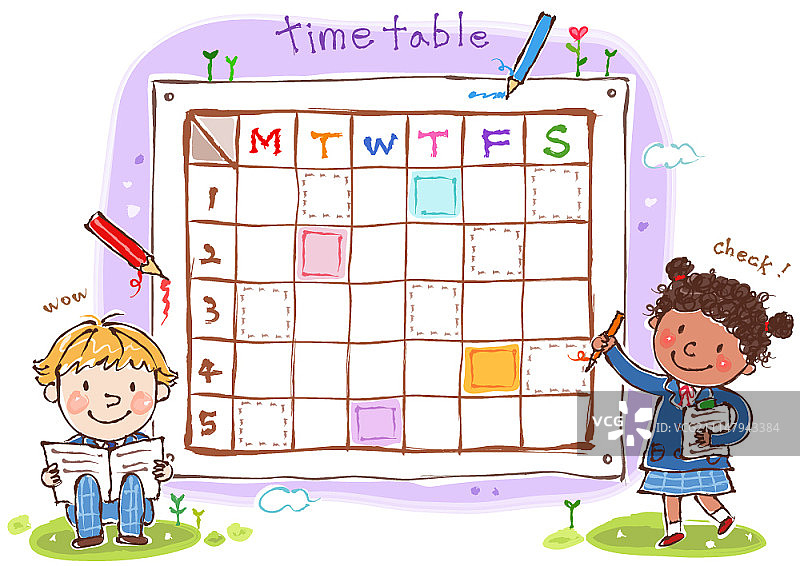 儿童教育概念插图图片素材