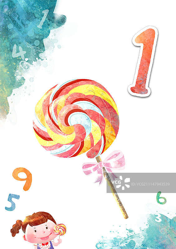 儿童学习数字图片素材