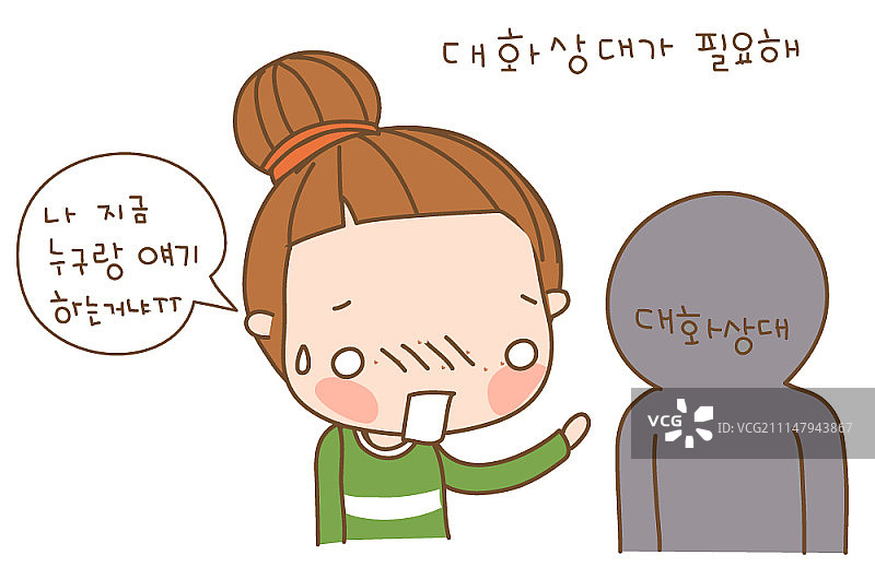 女孩角色矢量表情图片素材