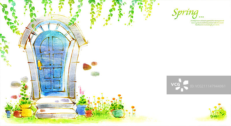 春季插画图片素材