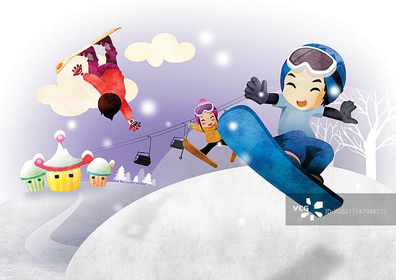 冬季插画图片素材