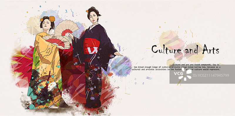 文化艺术插画图片素材