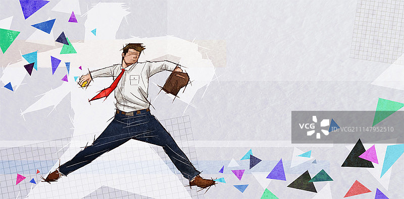 商人插图图片素材