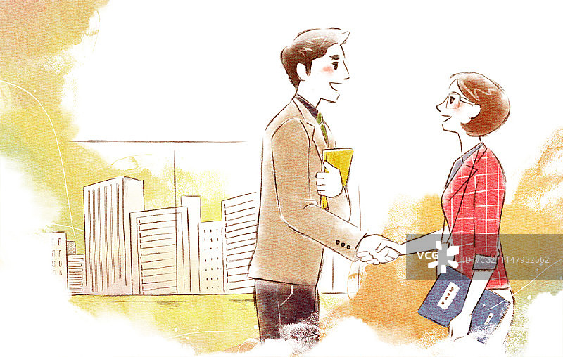 商务人士插画图片素材