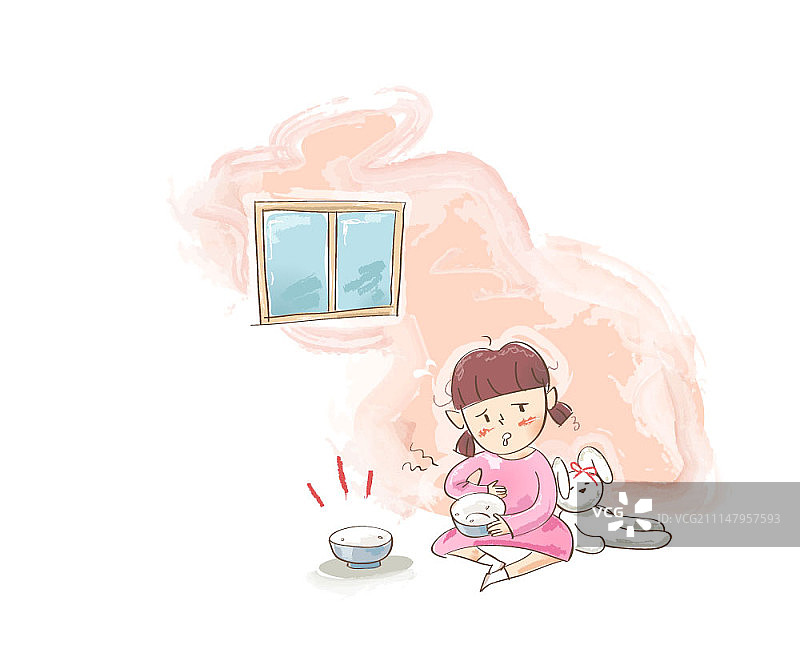 虐童概念插画图片素材