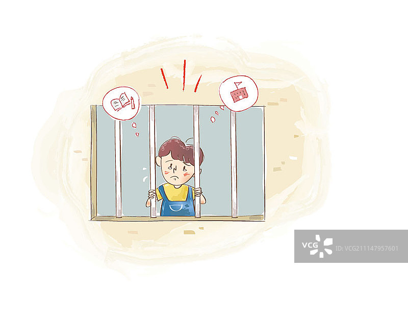 虐童概念插画图片素材