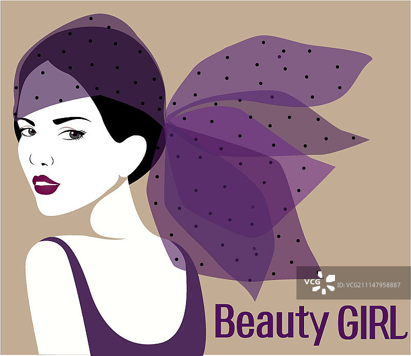 女性美容矢量插画图片素材