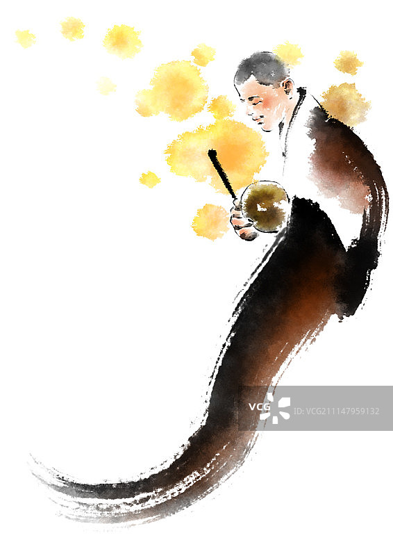 笔触风格绘画图片素材