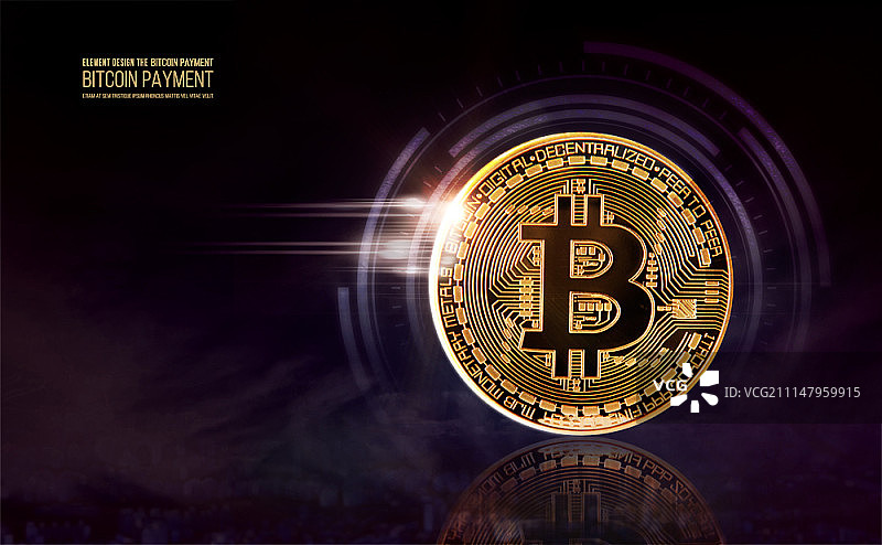 比特币合成图图片素材