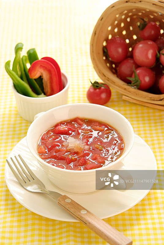 西红柿汤图片素材