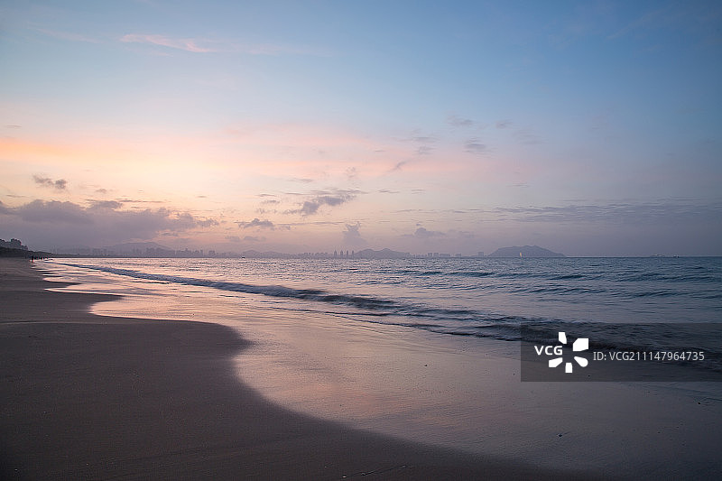 三亚湾日出图片素材