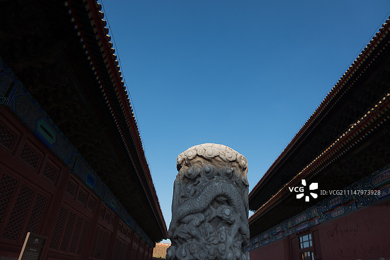 北京太庙的白玉栏杆图片素材