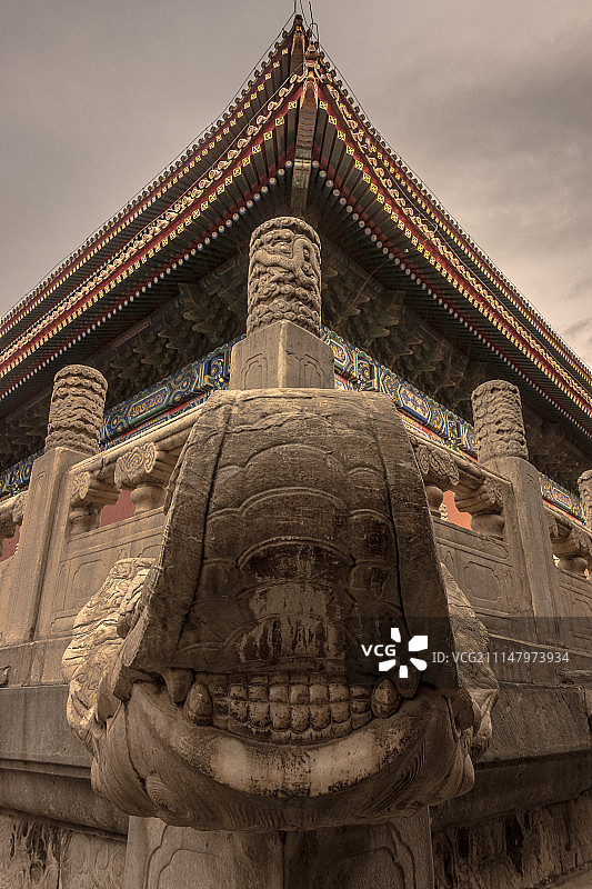 北京太庙的白玉栏杆图片素材