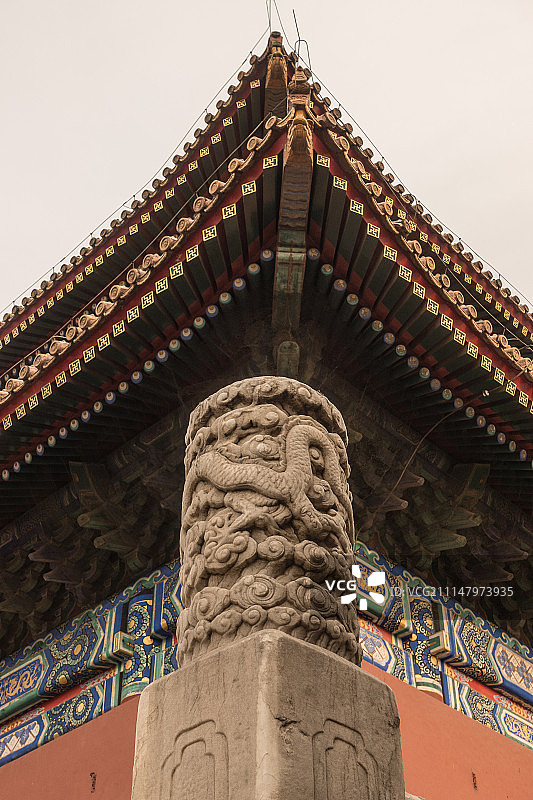 北京太庙的白玉栏杆图片素材