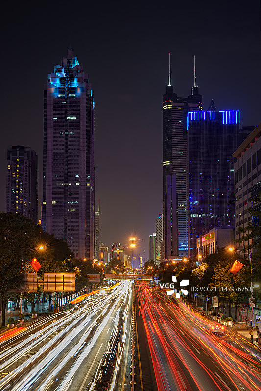 深南大道之夜图片素材